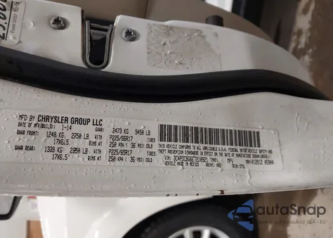 2014 Dodge Journey Sxt z USA, uszkodzony, nr VIN 3C4PDCBG6ET210921